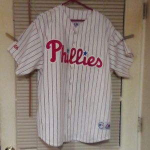 Phillies,#35 Hamels,Majestic Jersey. Size,3XL